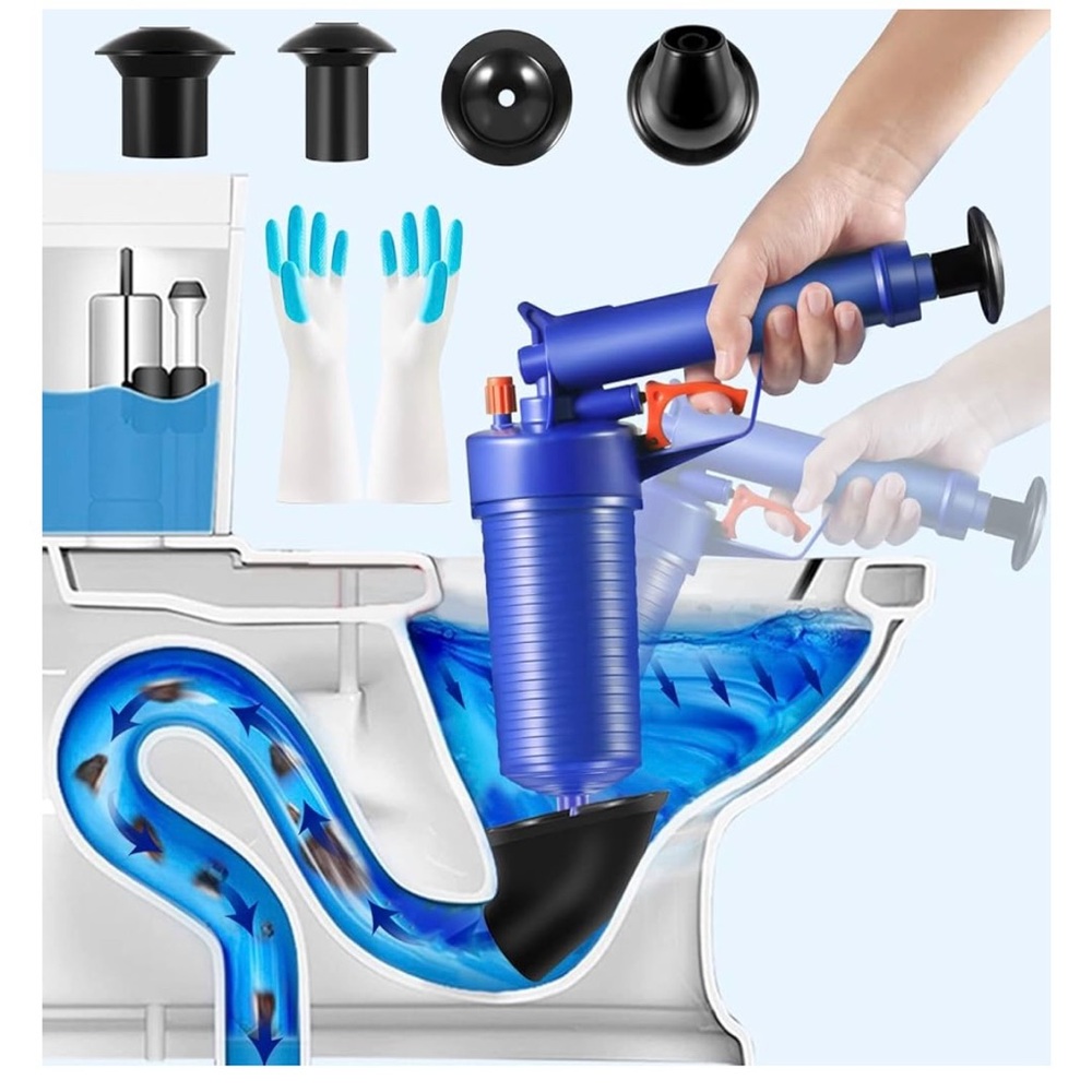 Toilet Plunger Drain Clog Remover Tool